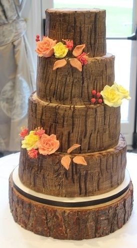 wood cake