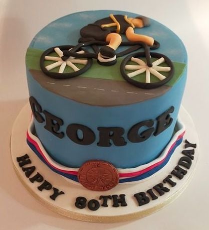 cycling themed cake cycling themed cake