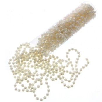 8mm Pearl Bead Chain - Ivory (10m) #CCA2143