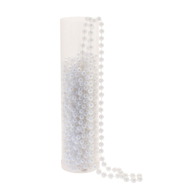 White Pearl Beads x 10mtrs 8mm #cca2145