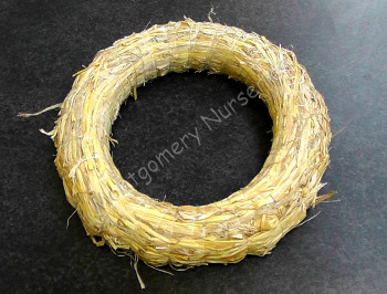 1 x 11-12" Straw Wreath Ring Plain NO Wreath Wrap Clear Gut 