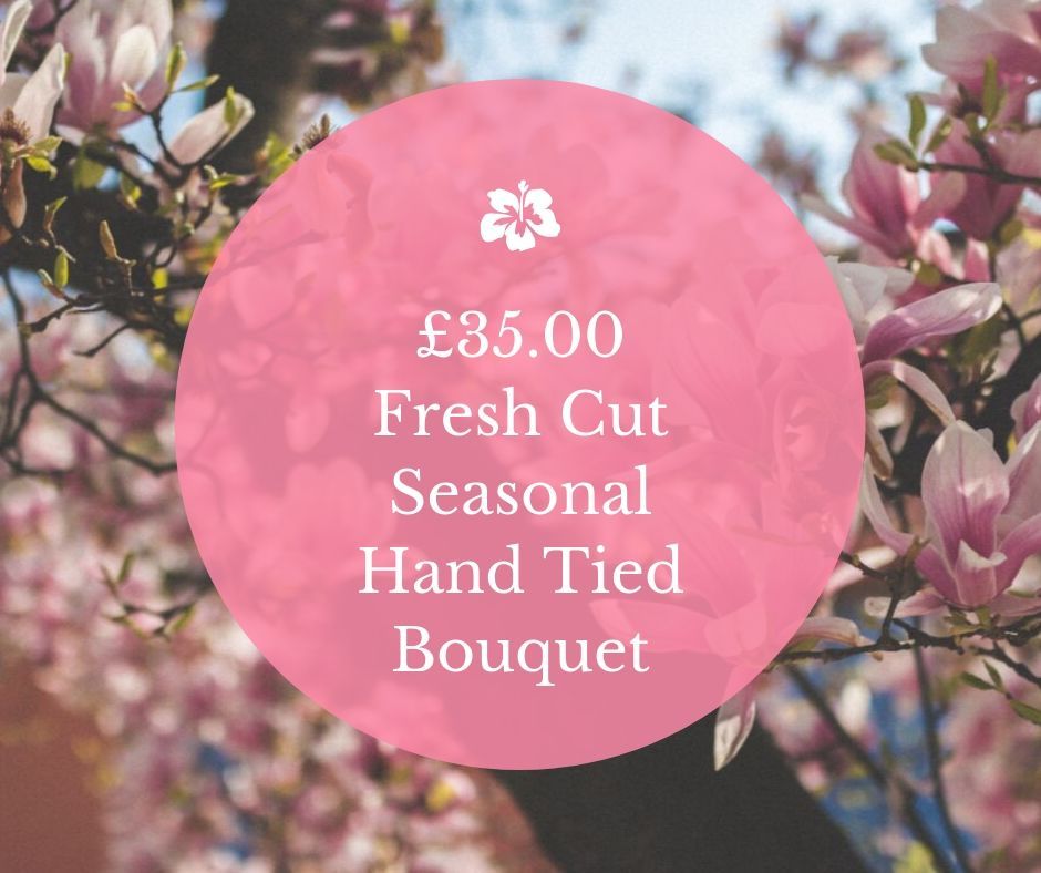 £35.00 Fresh Cut Hand Tied Bouquet