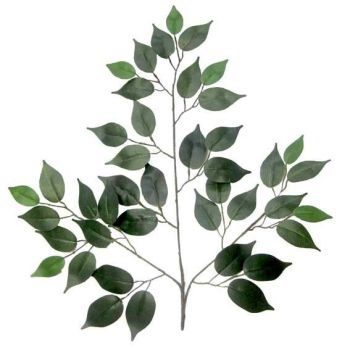 Artificial Ficus Leaf - 60cm Approx - Plain green - 12 stems #SF8054/1946