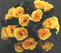 Silk Dew Drop Rose Bush 24 Heads Yellow #TN10089