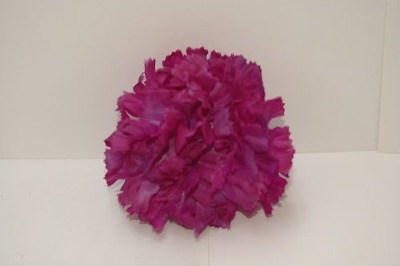 Silk carnation head purple bag of 48 