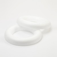 Styropor Half Ring - 25cm - White #27-08007