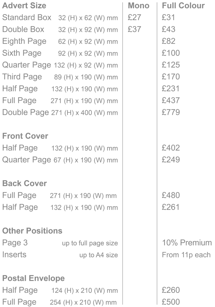 RATES:DEADLINE RATES WEBSITE 2025