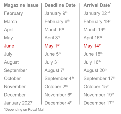 DEADLINE DATES WEBSITE JUNE 2026