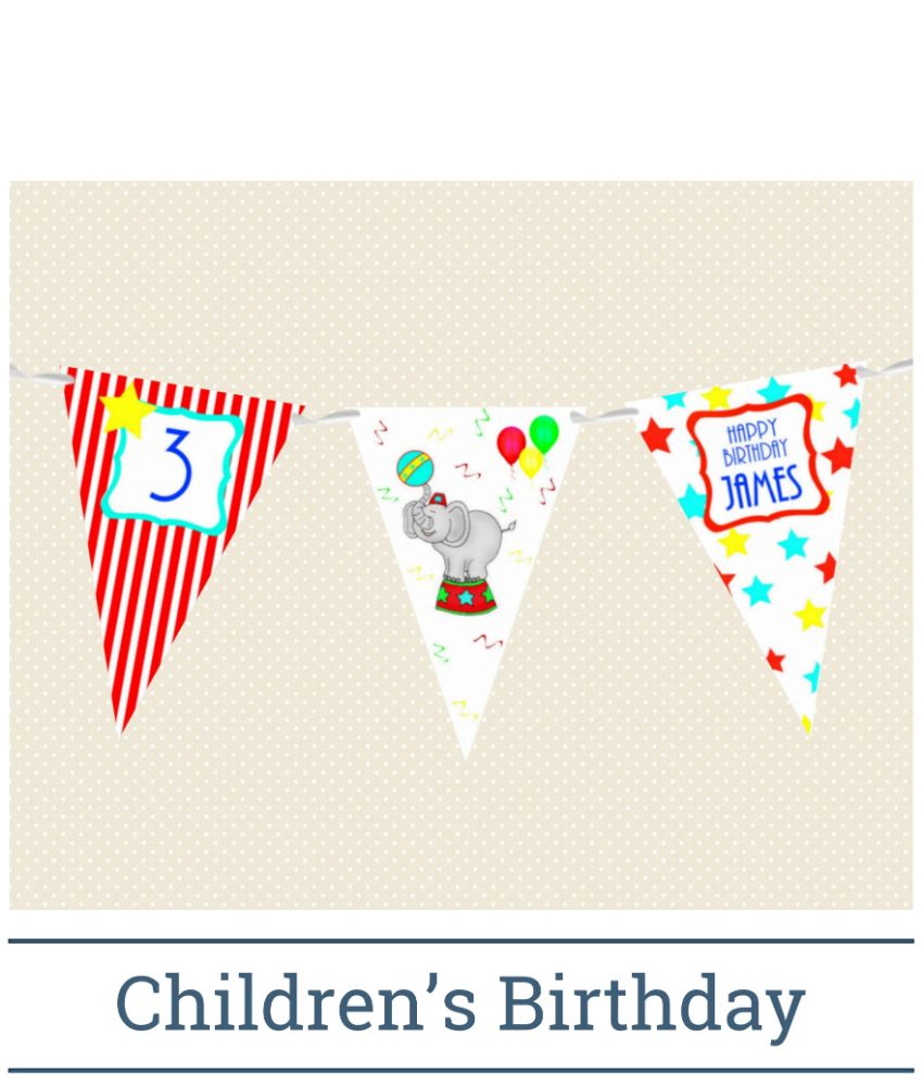 Children's Birthday Bunting