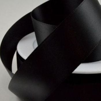 Black Satin Personalised Ribbon - 10mm