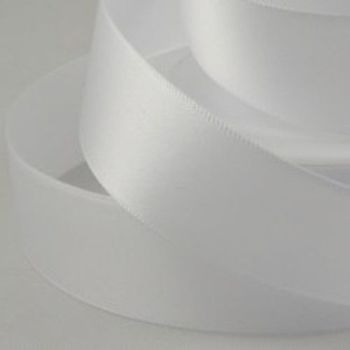 Ice White Personalised Ribbon - 25mm