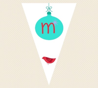 Christmas Bunting - Bauble Design