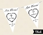 Wedding Bunting - Just Married Heart