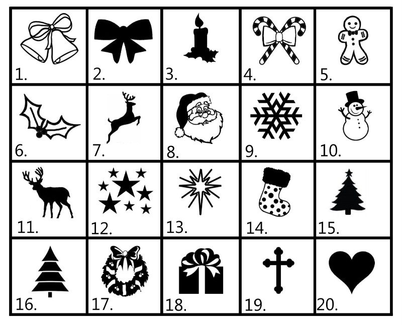 Christmas Picture Grid