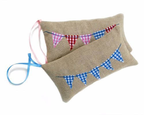 Bunting linen lavender bag