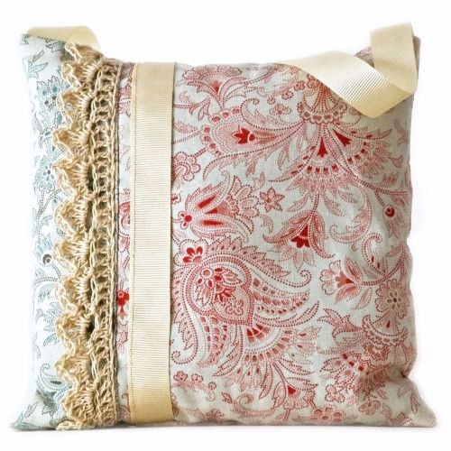 Shabby chic style lavender bag