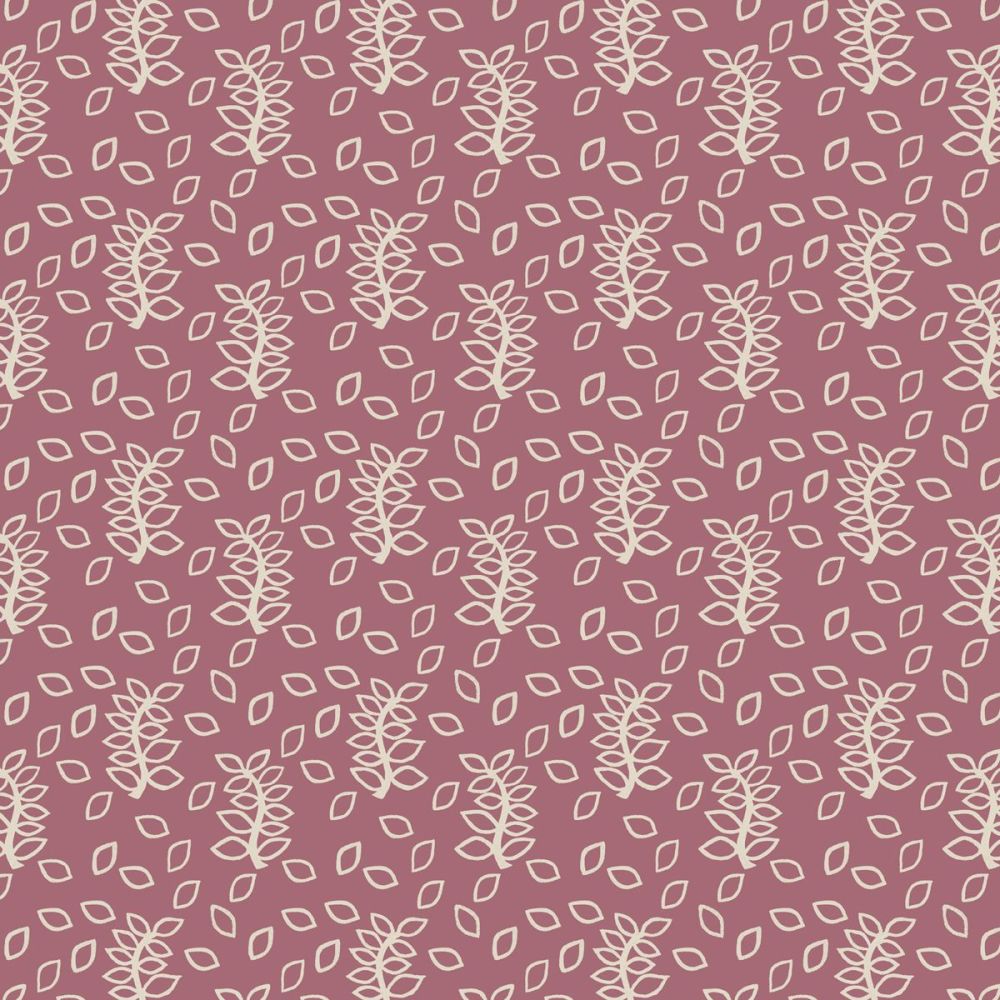 Dusky rose leaves greetings card