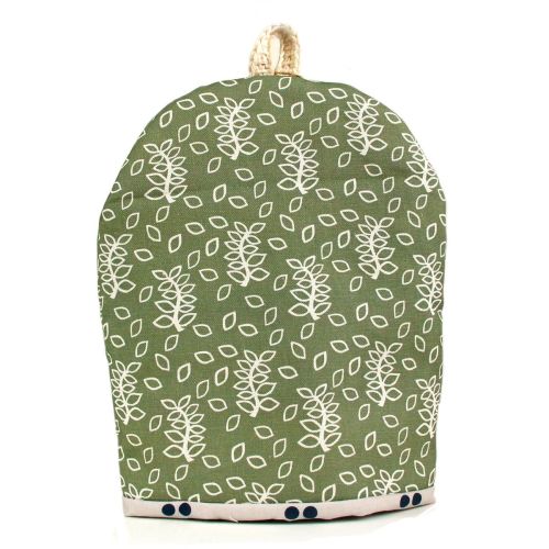 Green leaves coffee cosy