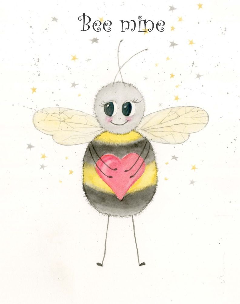 Be mine Valentine's greetings card