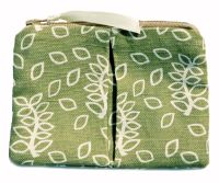 Green leaves coin purse