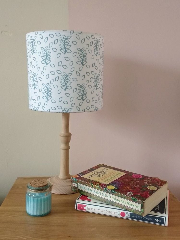Duck egg leaves lampshade