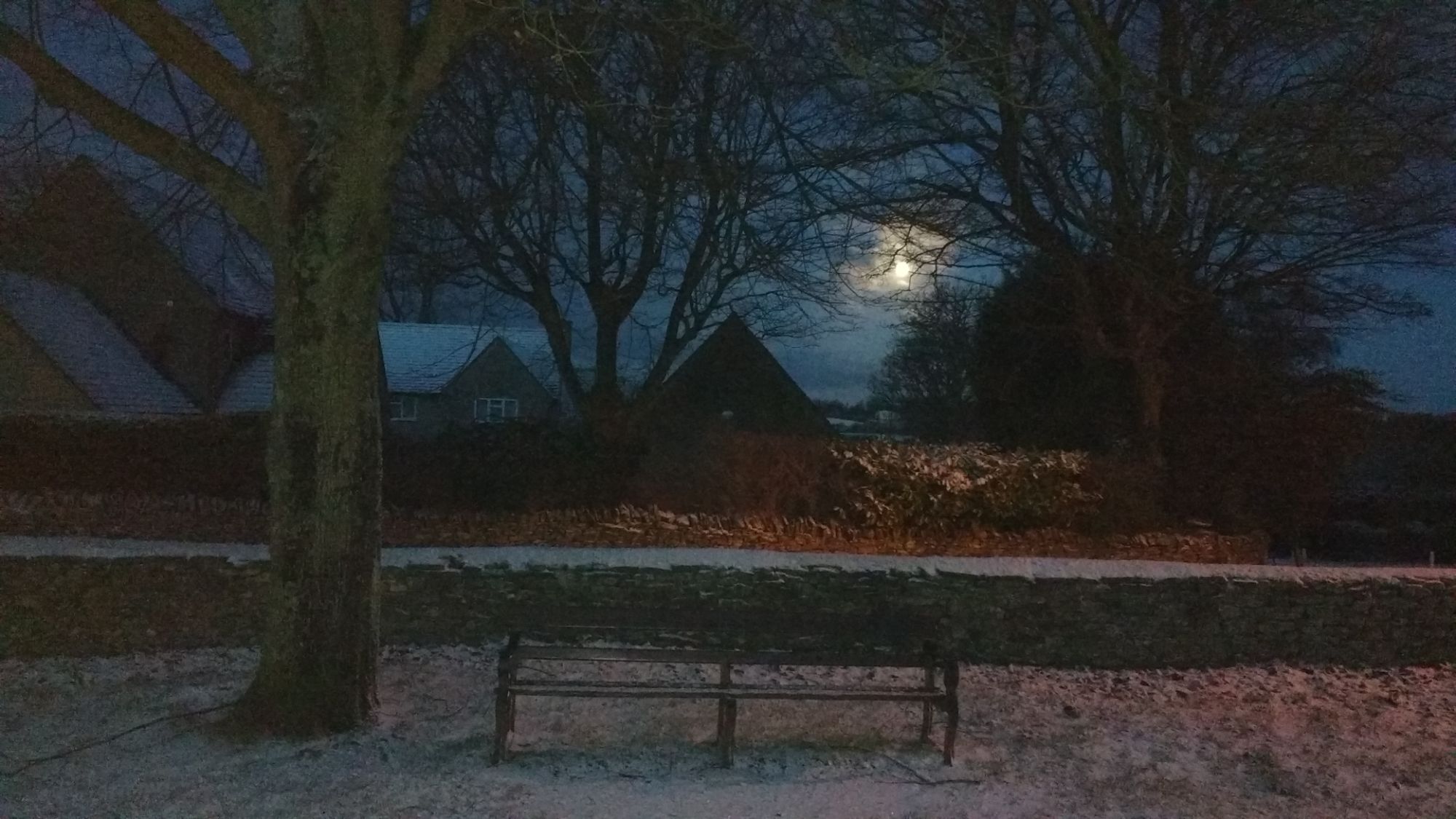 Full moon and evocative weather