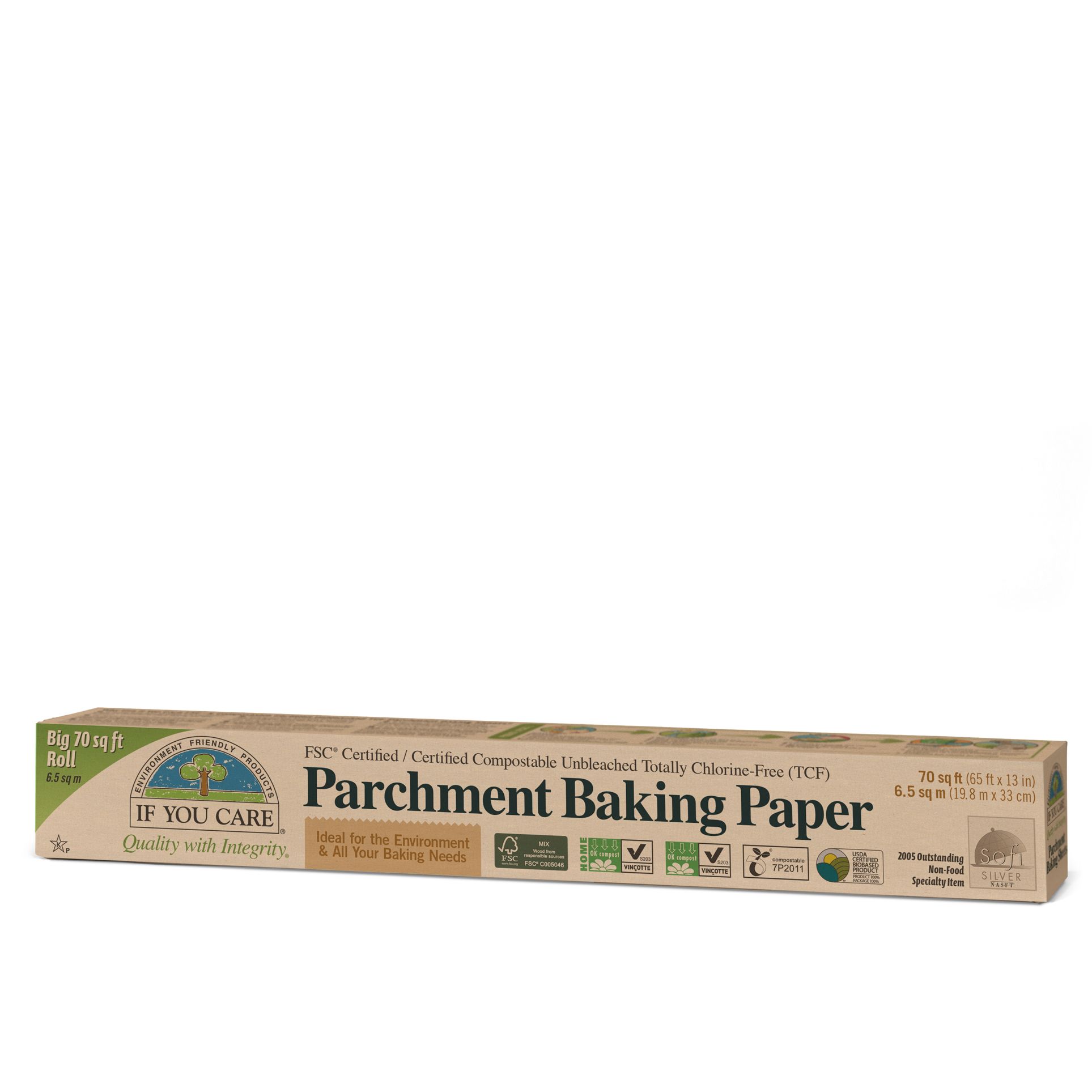 For Good FSC Certified Parchment Paper Roll - 70sq ft - Non-Toxic