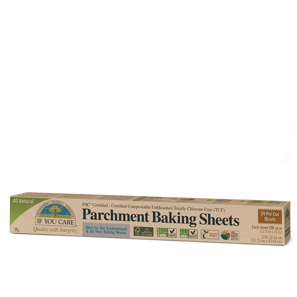 If You Care Pre-Cut Baking Sheet Parchment Paper, 24 Sheets