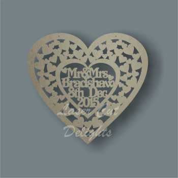 Heart of Hearts + Personalisation Cut Around / Laser Cut Delights