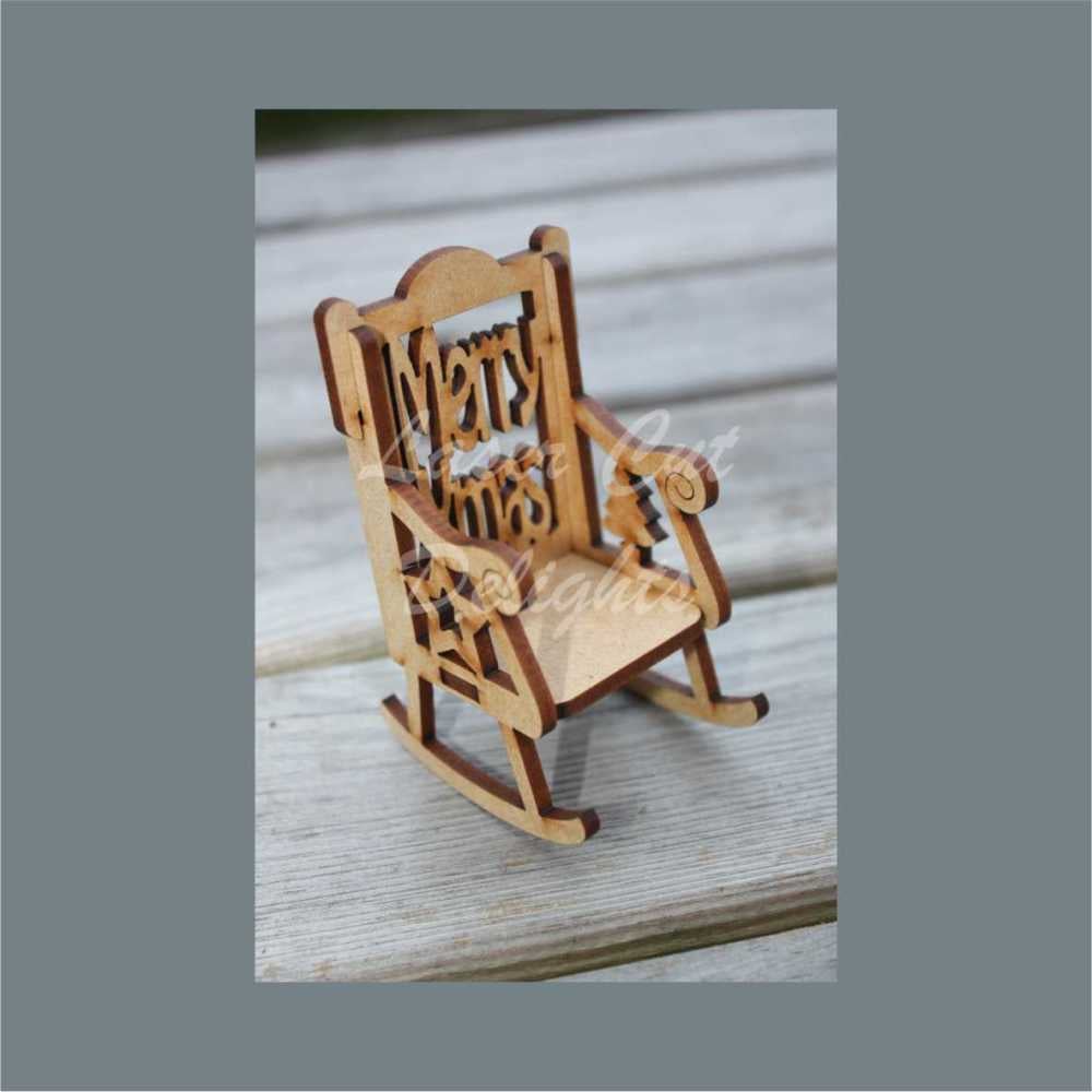 Chair - Dolls House Fairy Elf (Rolled Handle) 8.5cm 3mm