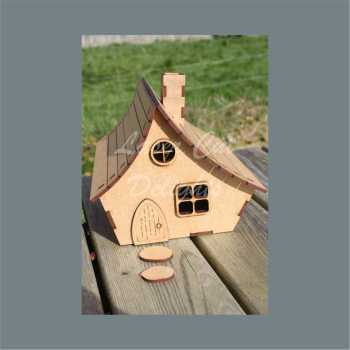 3D House Cottage with CURVED roof / Laser Cut Delights