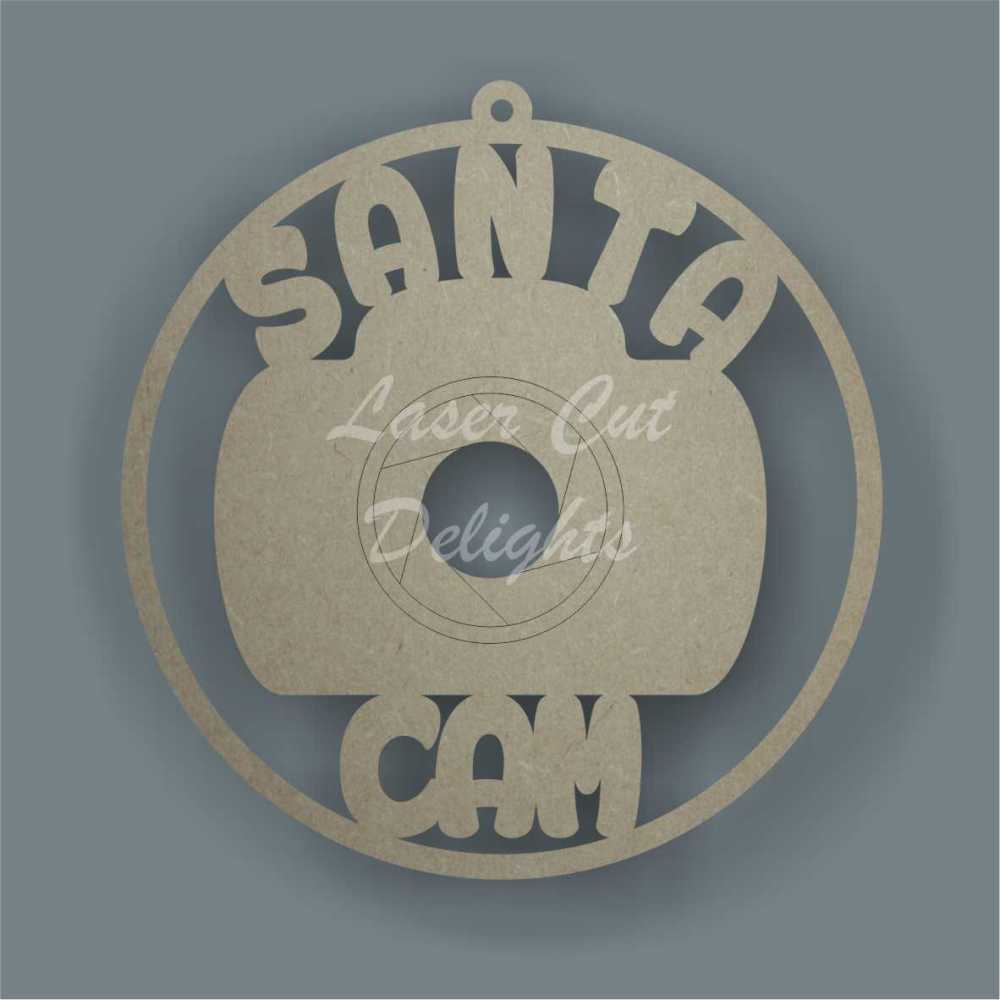 Bauble Santa Cam 10cm 3mm