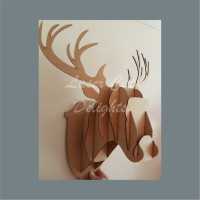 Wall Mount Stag Head / Laser Cut Delights
