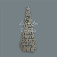 Christmas Tree Family Names - Width / Laser Cut Delights