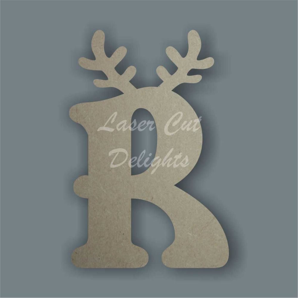 Topped Reindeer Antler Letters 18mm / Laser Cut Delights