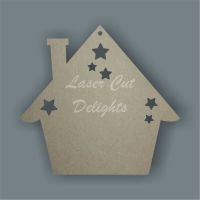 Bauble - House with Stars / Laser Cut Delights