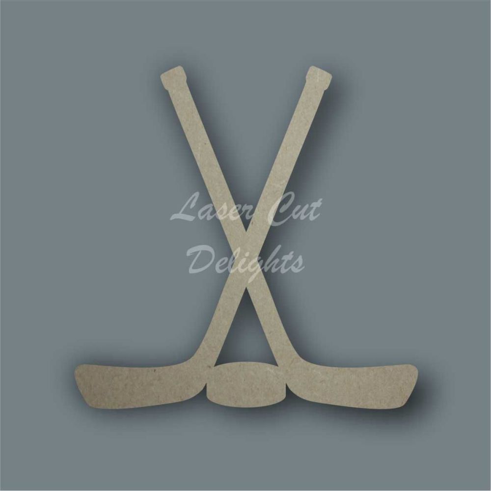 Hockey Sticks and Puck / Laser Cut Delights