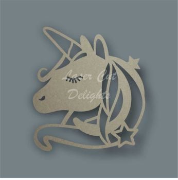 Unicorn Head Stencil / Laser Cut Delights