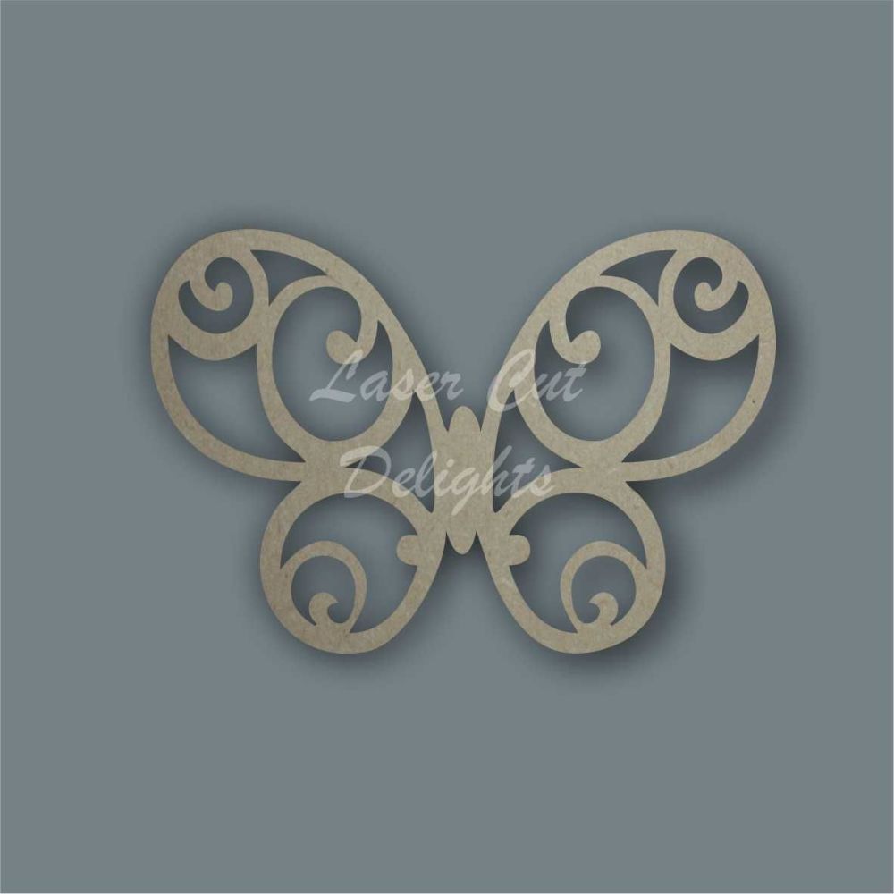 Butterfly Swirls Stencil / Laser Cut Delights
