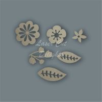 Flowers Pack Design 3 / Laser Cut Delights