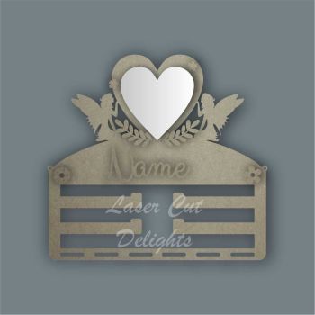 Combination Clip Bow Medal Hanger MIRROR with FAIRY SIDES / Laser Cut Delights