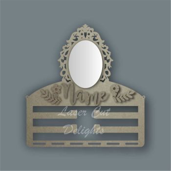 Combination Clip Bow Medal Hanger MIRROR with ORNATE / Laser Cut Delights