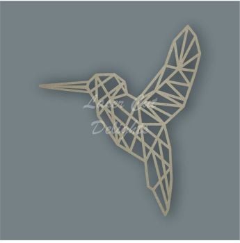 Geometric Humming Bird / Laser Cut Delights