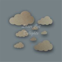 Cloud Shape Pack / Laser Cut Delights