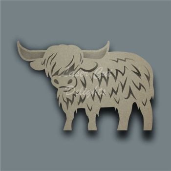 Highland Cow Body Stencil / Laser Cut Delights
