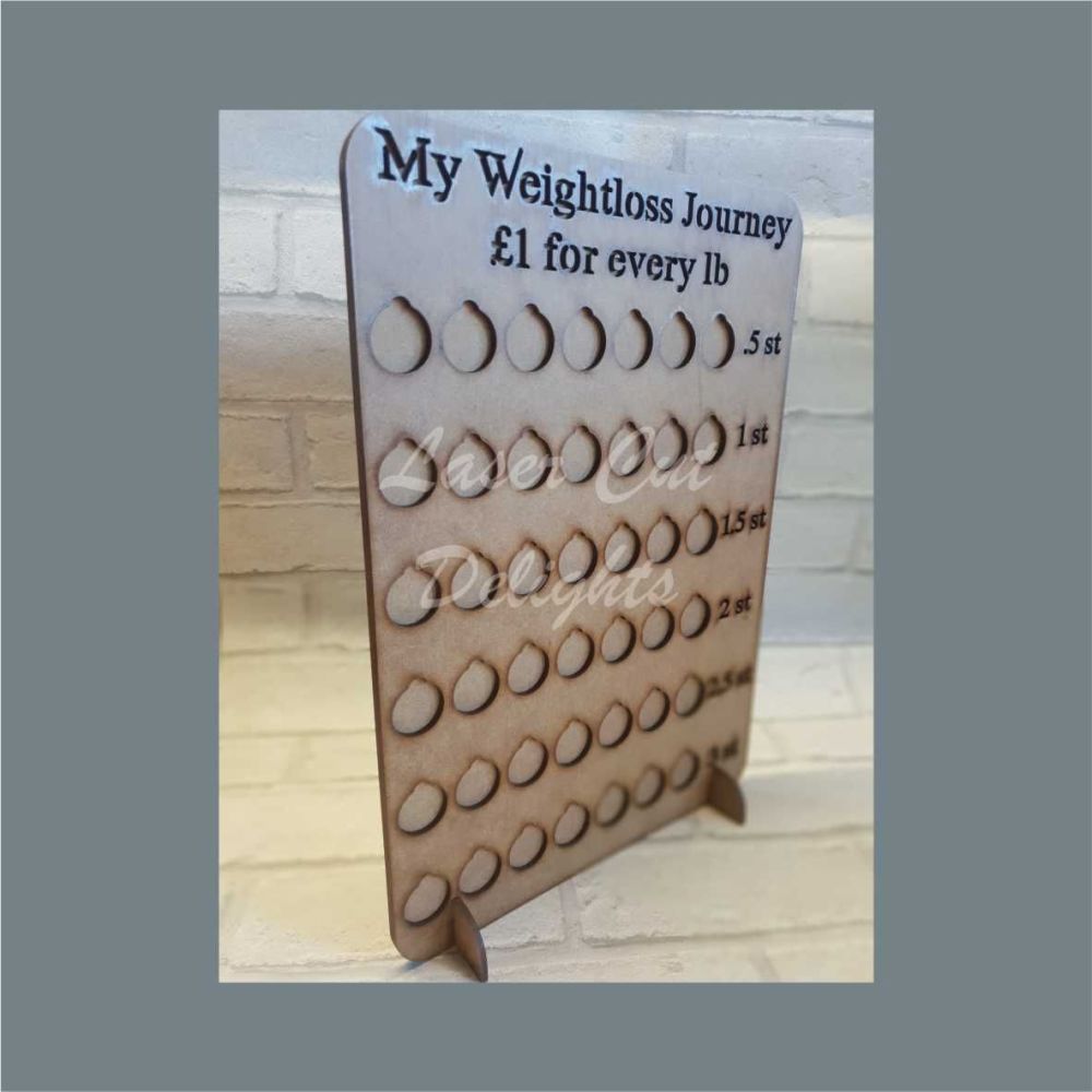 Weight Loss Countdown £'s for lbs / Laser Cut Delights