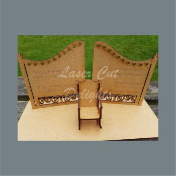 Heaven GATES on Plinth with Chair 30cm 3mm 