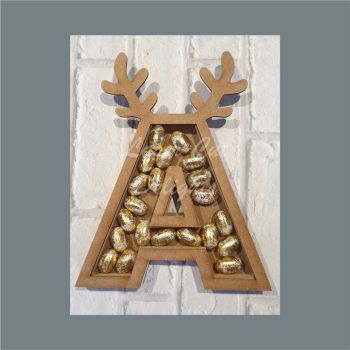 Fillable Any Letters or Numbers with ANTLERS (Original) / Laser Cut Delights