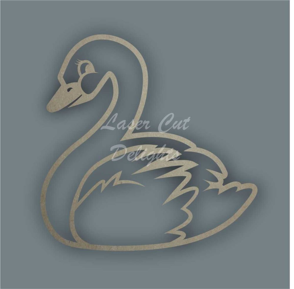 Swan Stencil / Laser Cut Delights