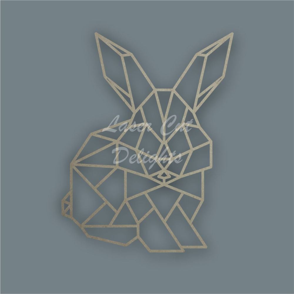 Geometric Bunny Rabbit / Laser Cut Delights